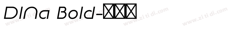 DINa Bold字体转换